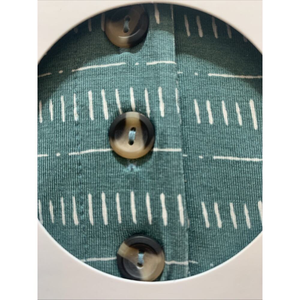 Lou Lou & Co Bamboo Baby Outfit Top Bottom Set Tyler Print 3M Seafoam Neutral - Picture 3 of 5